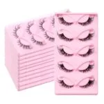 5 Pairs Foxy Winged 3D Strip Lashes – Dramatic Clear Band Cat Eye Eyelash Extensions for a Bold, Voluminous Look - Image 2