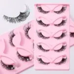 5 Pairs Foxy Winged 3D Strip Lashes – Dramatic Clear Band Cat Eye Eyelash Extensions for a Bold, Voluminous Look - Image 4