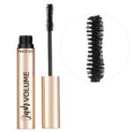PHOFAY Volumizing Mascara 10g showing high-definition curling and lengthening effect on upper and lower lashes for eye makeup.