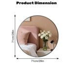 Ultra Black Round Wall Mirror 2026 - Image 2