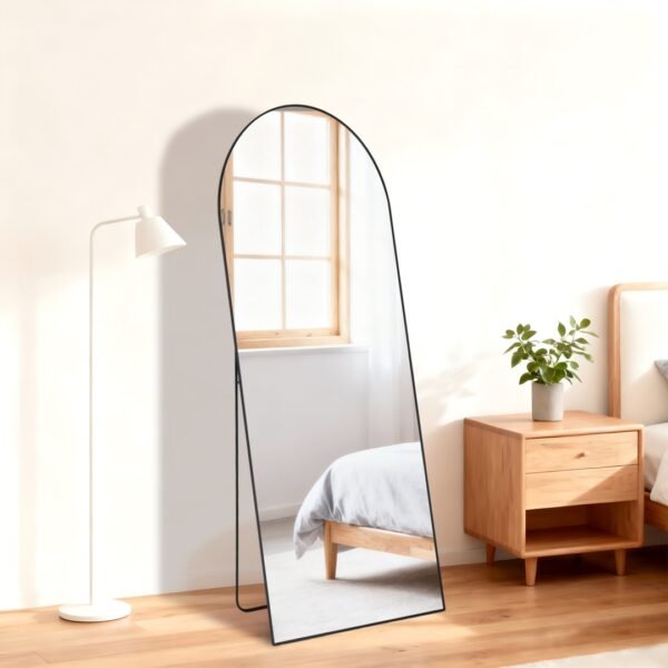 56 X15 Rectangle Full Length Mirror, Full Body Standing Mirror Floor Mirrors