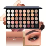 Professional Pigment Mastery System: 40-Color Eyeshadow Palette & Artist Tool Suite - Image 2
