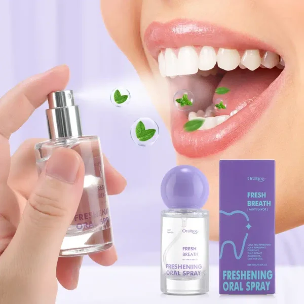 Best long lasting mint oral spray for adults featuring a portable 20ml mouth breath freshener with Xylitol - MarketPickGo