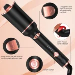 UKLISS Auto Hair Curling Wand – Professional Ceramic Rotating Curler for All Hair Types - Image 2