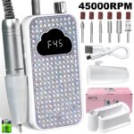 Professional Rechargeable Nail Drill Machine - 45k RPM Kit - Image 4