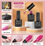 Gel Nail Polish Kit With UV Nail Lamp Electric Nail Drill Machine Soak OFF Gel Nail Kit Base&Top Coat Gel Polish Nail Tool Set - Image 4