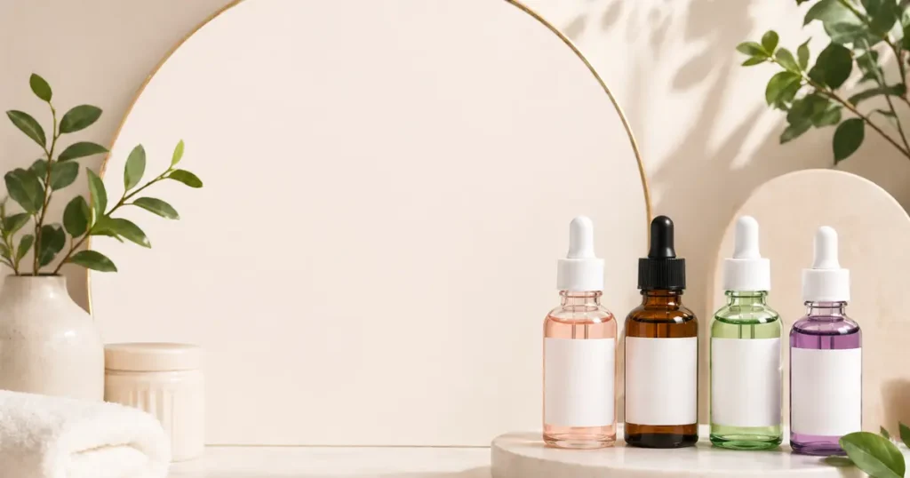 Comparison of professional grade skincare serums for aging, acne, and skin brightening.