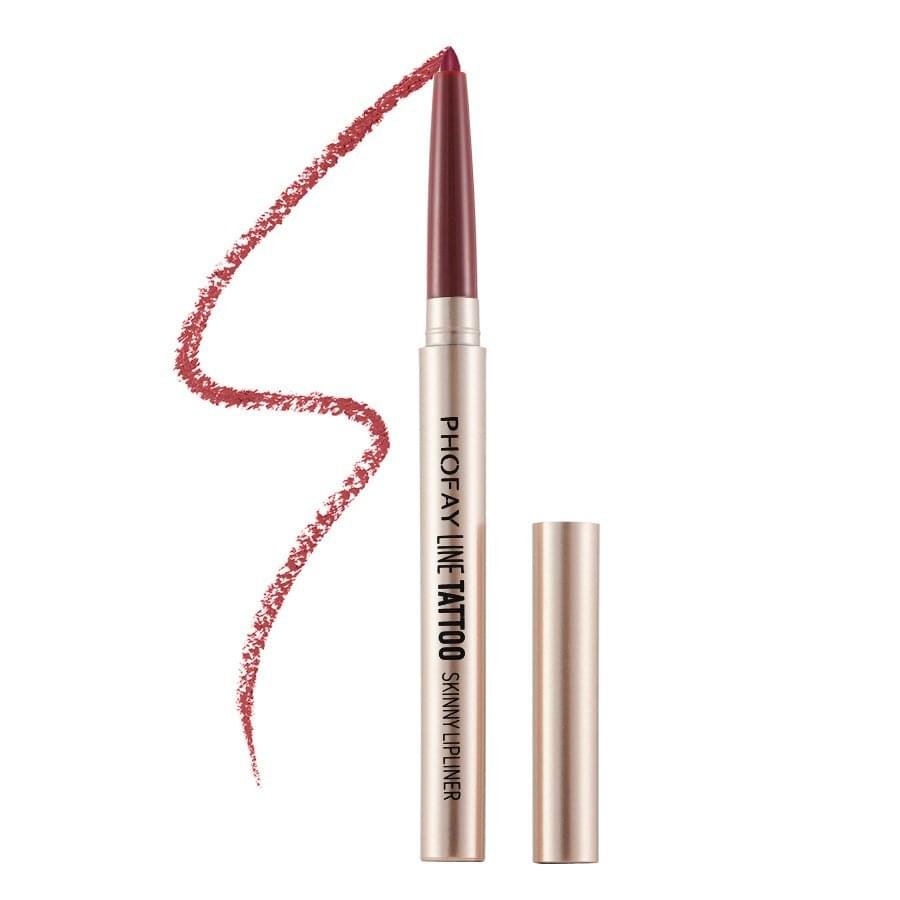Flawless Waterproof Lipliner 0.8g showing precise lip contouring and a smudge-proof, anti-fade finish for a professional pout.