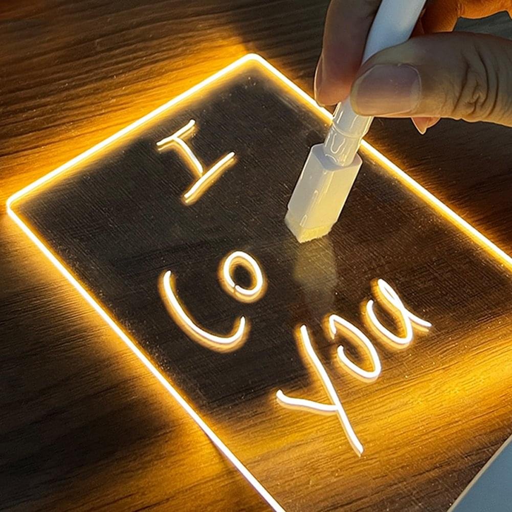 Creative Note Board Creative Led Night Light USB Message Board Holiday Light With Pen Gift For Children Girlfriend Decoration Night Lamp - Image 1