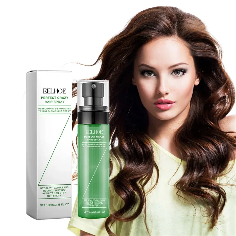 Volumizing hair spray for fluffy hair with firm hold and oil control.