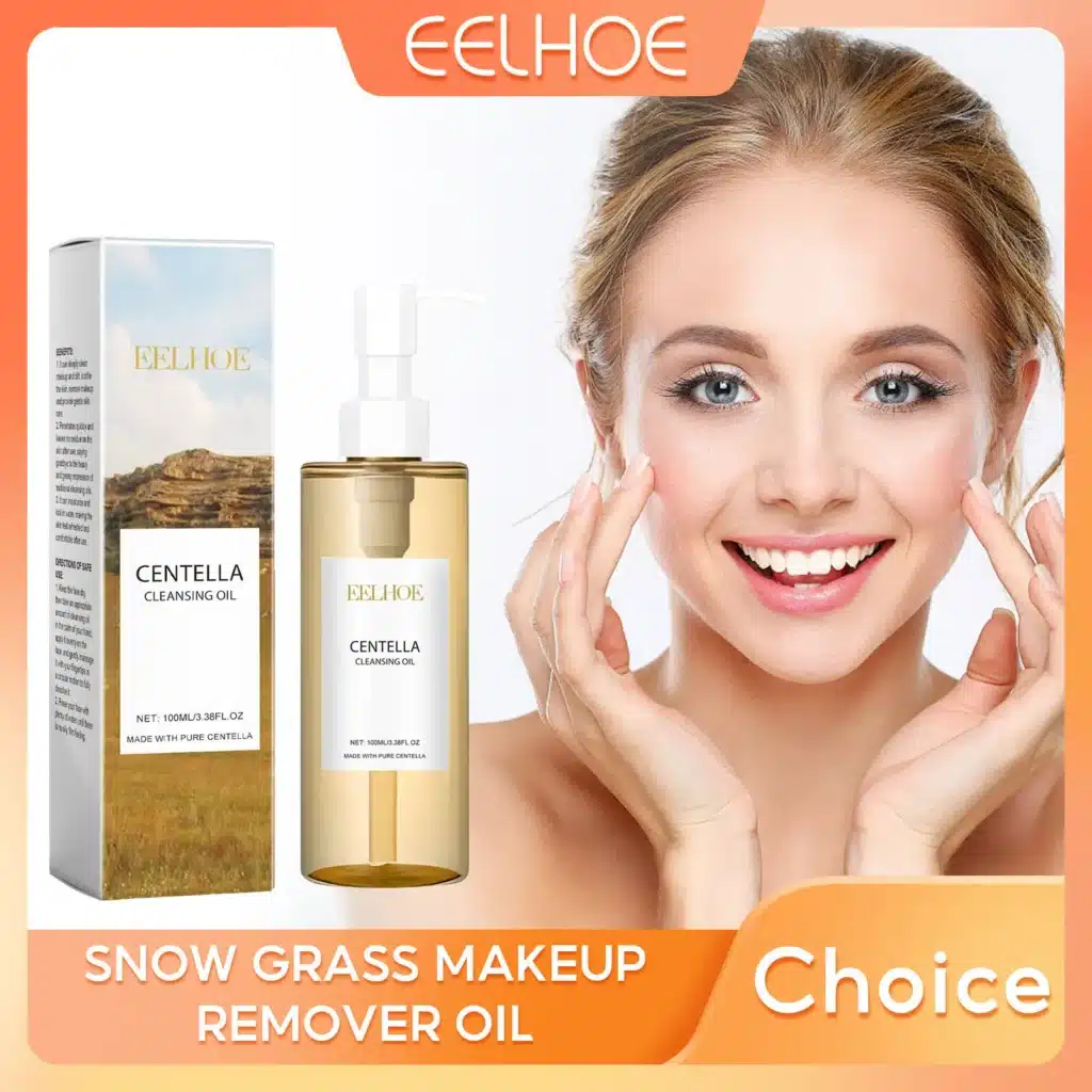 Best Centella cleansing oil for gentle makeup removal and pore shrinking with Vitamin E and Cica - MarketPickGo