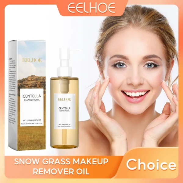 Best Centella cleansing oil for gentle makeup removal and pore shrinking with Vitamin E and Cica - MarketPickGo