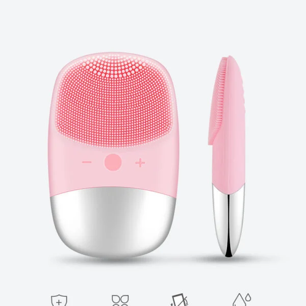 Mini Silicone Electric Face Cleansing Brush for deep pore sonic cleansing 2026.