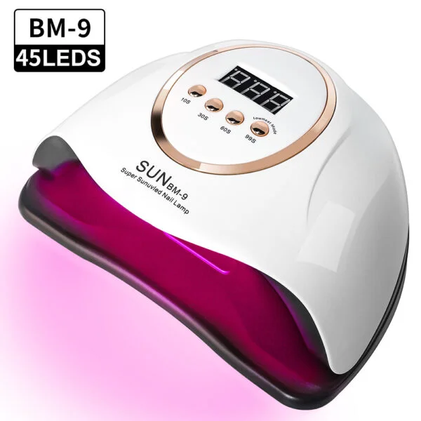 Professional UV LED nail lamp for fast gel polish curing.